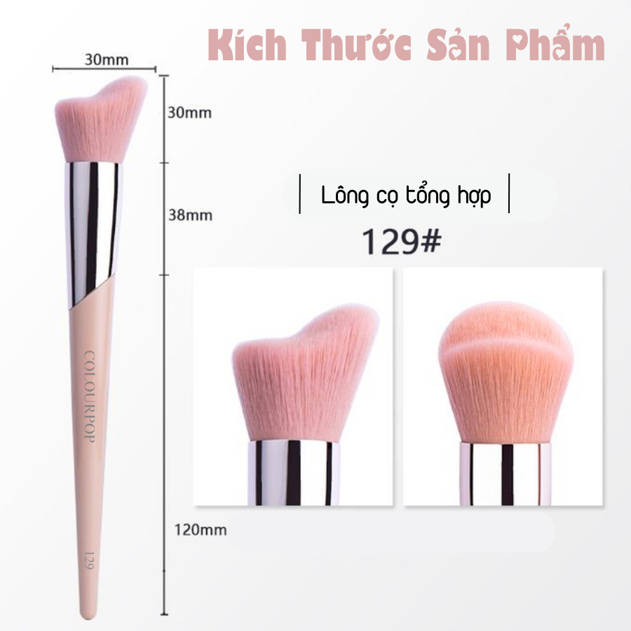 Cọ Má Hồng Và Tạo Khối COLOURPOP Blush and Contour Brush C129